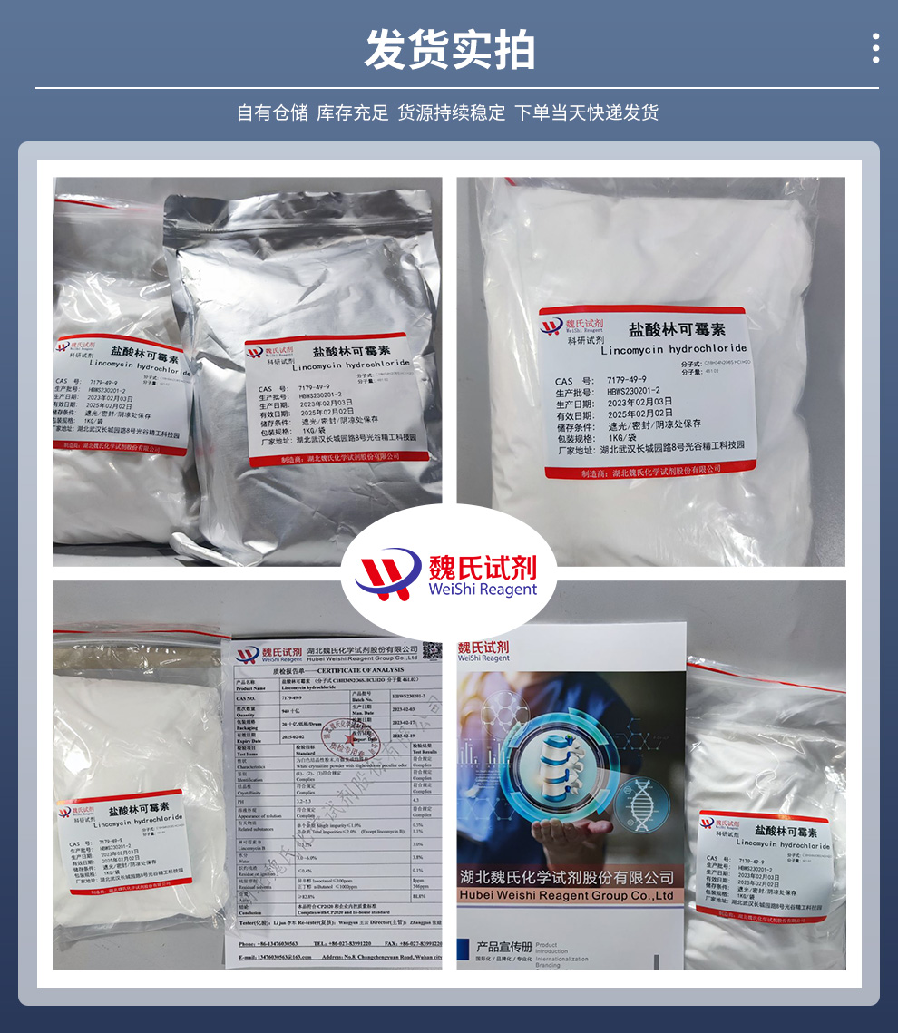 盐酸林可霉素一水物_洁霉素CP标准产品实拍图集