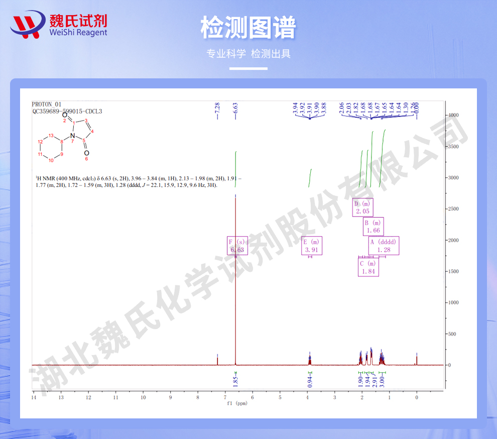 N-环己基马来酰亚胺光谱